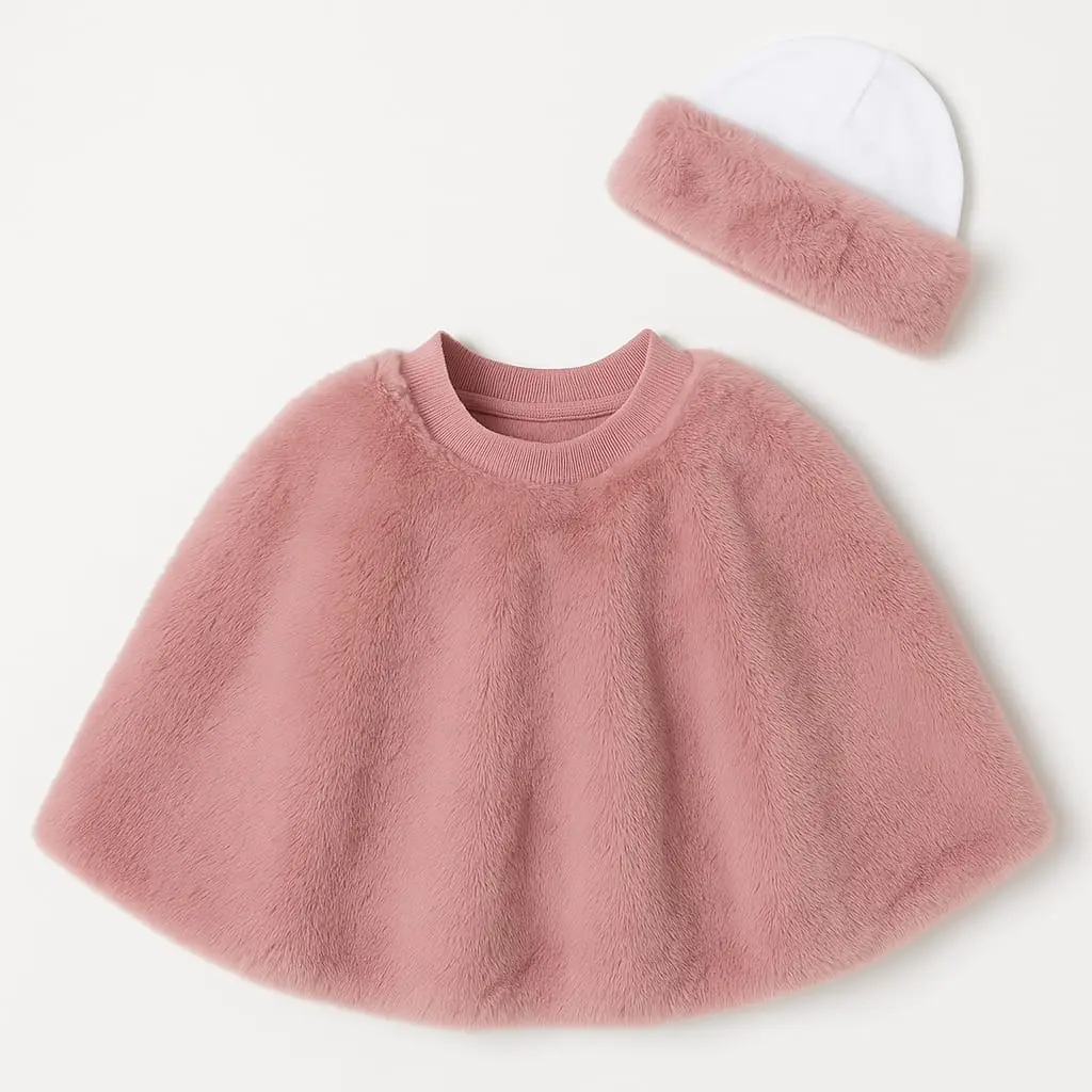 Faux fur pink and hat 2.webp