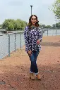 Denim floral top boots.webp