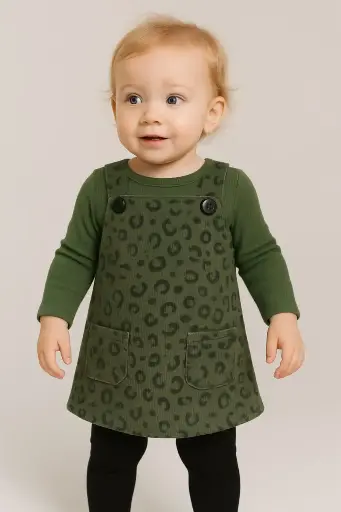 Pinafore Corduroy Dress
